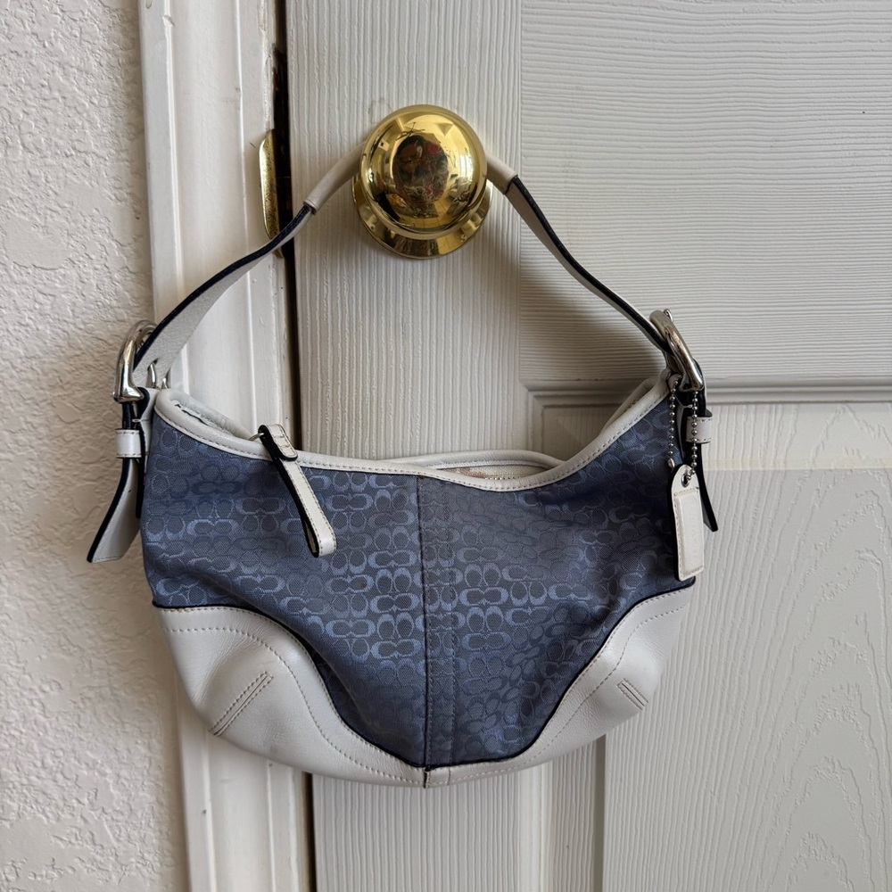 vintage Coach 6351 Soho Mini Signature Small Hobo Bag